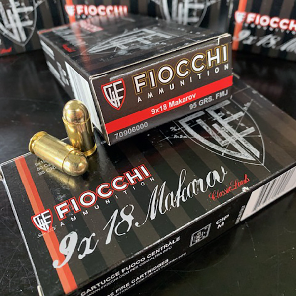 Fiocchi BLACK BOX 9x18 Makarov 95 gr. FMJ 9MAK 50 rnd/box